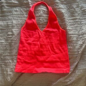 Neon Pink Halter Top